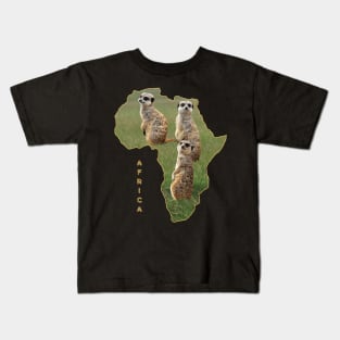 Funny Meerkat - Mongoose - in Africa Kids T-Shirt